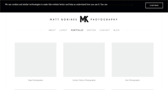 Desktop Screenshot of mattkorinek.com